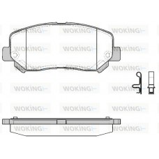 P14133.22 WOKING Комплект гальмівних колодок дисковий гальм