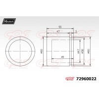 72960022 MAXTECH Поршень корпус скоби гальма
