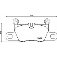 P 65 031 BREMBO Комплект гальмівних колодок дисковий гальм
