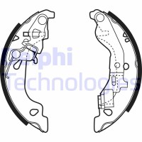 LS1858 DELPHI Комплект гальмівних колодок