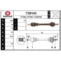 T39143 EAI Привідний вал