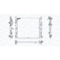 350213186900 MAGNETI MARELLI Радіатор охолодження двигуна
