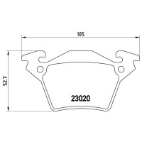 FK20322 KAISHIN Комплект гальмівних колодок дисковий гальм