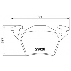 FK20322 KAISHIN Комплект гальмівних колодок дисковий гальм