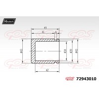 72943010 MAXTECH Поршень корпус скоби гальма