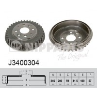 J3400304 NIPPARTS Гальмівний барабан