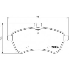 P 50 070 BREMBO Комплект гальмівних колодок дисковий гальм