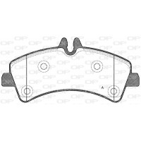 BPA1247.00 OPEN PARTS Комплект гальмівних колодок дисковий гальм