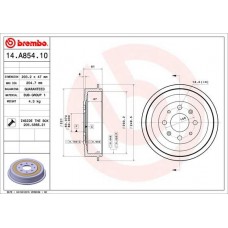 14.A854.10 BREMBO Гальмівний барабан