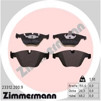 23312.200.9 ZIMMERMANN Комплект гальмівних колодок дисковий гальм
