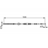 1 987 482 533 BOSCH Тросик, cтояночный тормоз