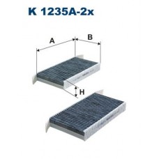 Фільтр повітря у внутрішньому просторі FILTRON K 1235A-2x