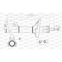 SAB8087.11 OPEN PARTS Амортизатор