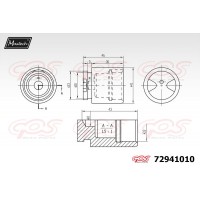 72941010 MAXTECH Поршень корпус скоби гальма