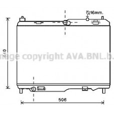FD2442 AVA QUALITY COOLING Радіатор охолодження двигуна