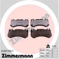 24681.966.1 ZIMMERMANN Комплект гальмівних колодок дисковий гальм
