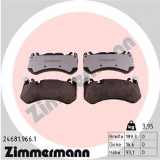 24681.966.1 ZIMMERMANN Комплект гальмівних колодок дисковий гальм