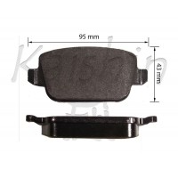 FK10160 KAISHIN Комплект гальмівних колодок дисковий гальм