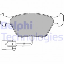 LP1598 DELPHI Комплект гальмівних колодок дисковий гальм