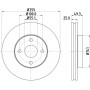 8DD 355 118-621 HELLA PAGID Гальмівний диск