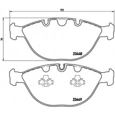 P 06 028 BREMBO Комплект гальмівних колодок дисковий гальм