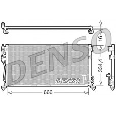 DCN45002 DENSO Конденсатор кондиціонера