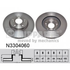 N3304060 NIPPARTS Гальмівний диск