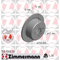 150.1260.20 ZIMMERMANN Гальмівний диск