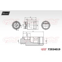 72934019 MAXTECH Поршень корпус скоби гальма