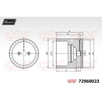 72960023 MAXTECH Поршень корпус скоби гальма