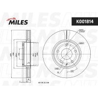 K001814 MILES Гальмівний диск