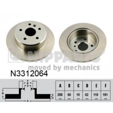 N3312064 NIPPARTS Гальмівний диск