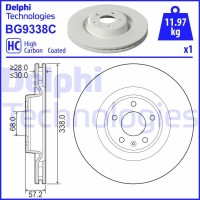 BG9338C DELPHI Гальмівний диск