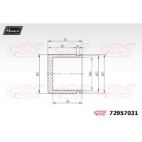 72957031 MAXTECH Поршень корпус скоби гальма