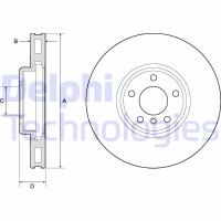 BG9155C DELPHI Гальмівний диск