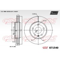871540 MAXTECH Гальмівний диск