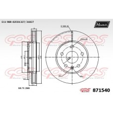 871540 MAXTECH Гальмівний диск