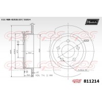 811214 MAXTECH Гальмівний диск