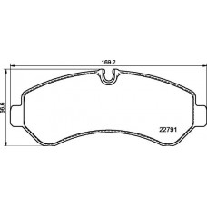 P 50 150 BREMBO Комплект гальмівних колодок дисковий гальм