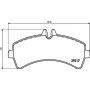 8DB 355 005-541 HELLA PAGID Комплект гальмівних колодок дисковий гальм
