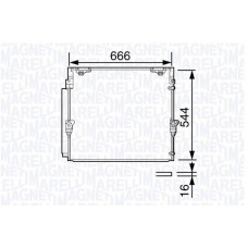 350203693000 MAGNETI MARELLI Конденсатор кондиціонера