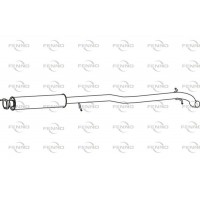 P7863 FENNO Середній глушник вихлопних газів