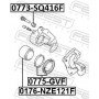 0773-SQ416F FEBEST Комплект напрямної гільзи