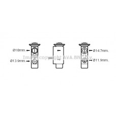 BW1441 AVA QUALITY COOLING Розширювальний клапан кондиціонера
