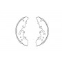 KBS-5414 KAVO PARTS Комплект гальмівних колодок