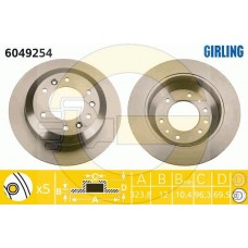6049254 GIRLING Гальмівний диск