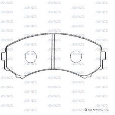 SN281P ADVICS Комплект гальмівних колодок дисковий гальм