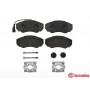 P 23 091 BREMBO Комплект гальмівних колодок дисковий гальм