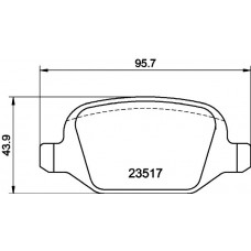 PCP1283 DON Комплект гальмівних колодок дисковий гальм