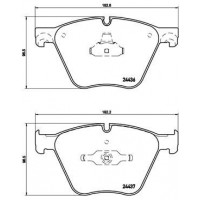 P 06 073 BREMBO Комплект гальмівних колодок дисковий гальм